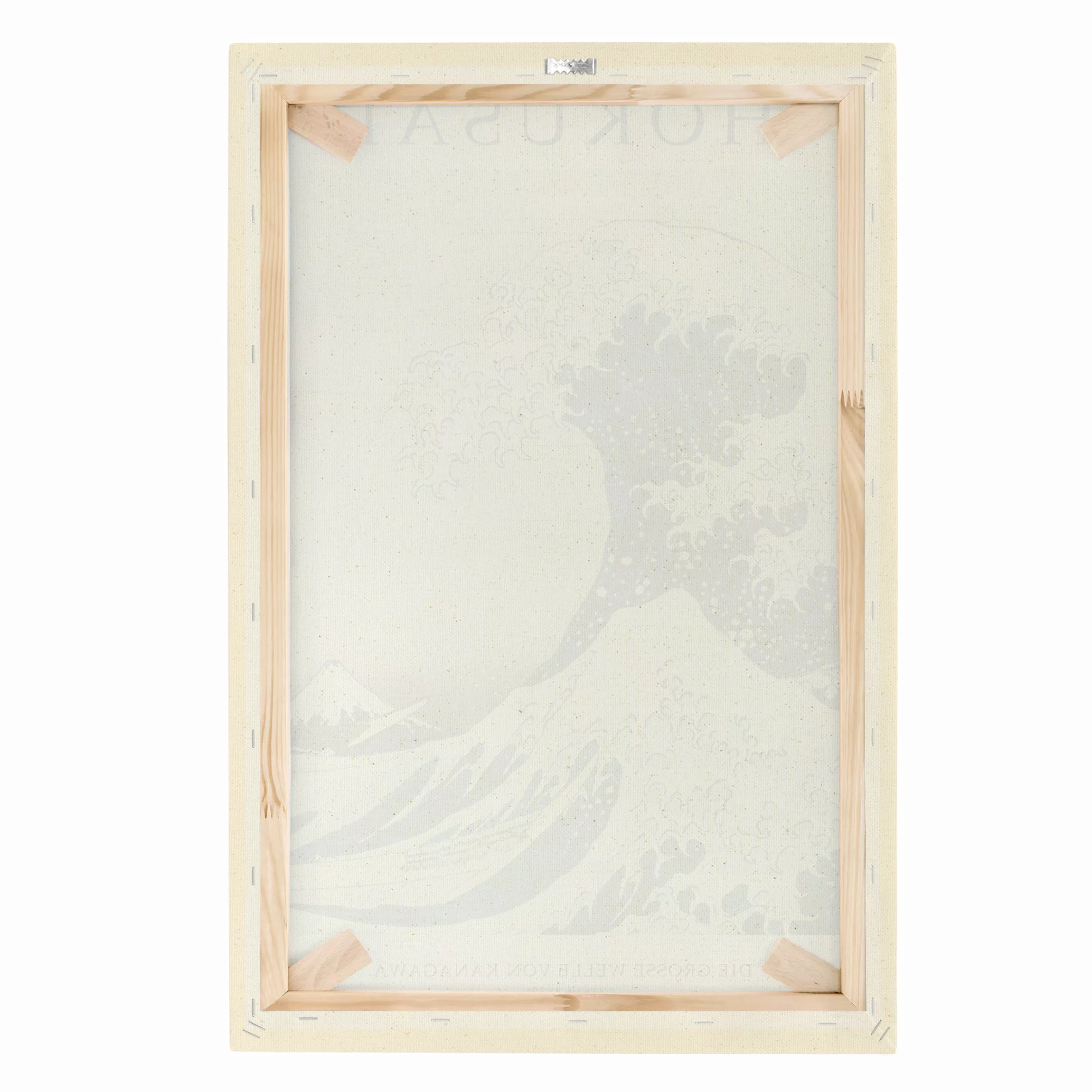 Leinwandbild auf Naturcanvas Katsushika Hokusai - Die grosse Welle von Kana günstig online kaufen