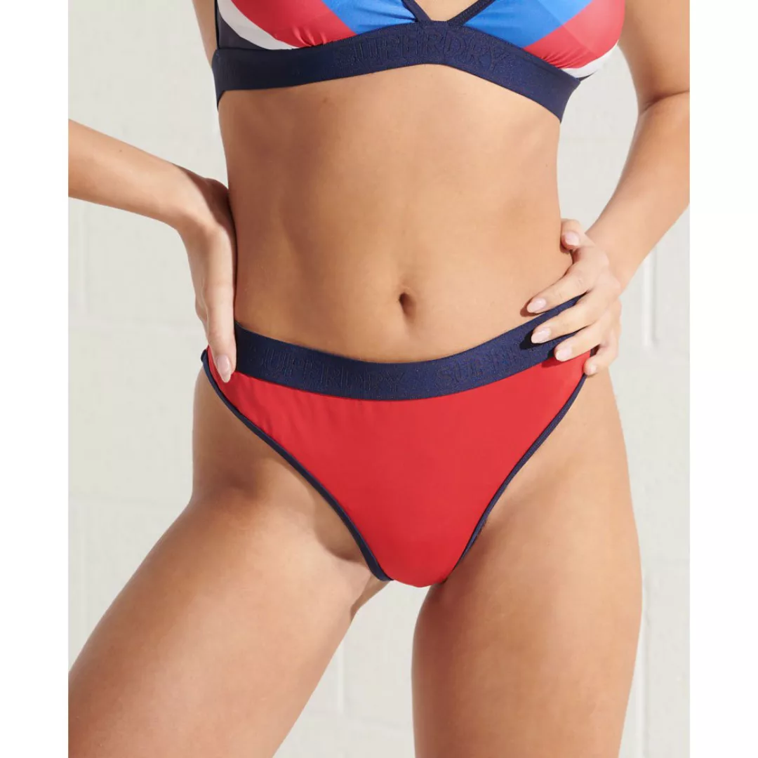 Superdry Brazilian Brief Bikinihose S Bright Red günstig online kaufen