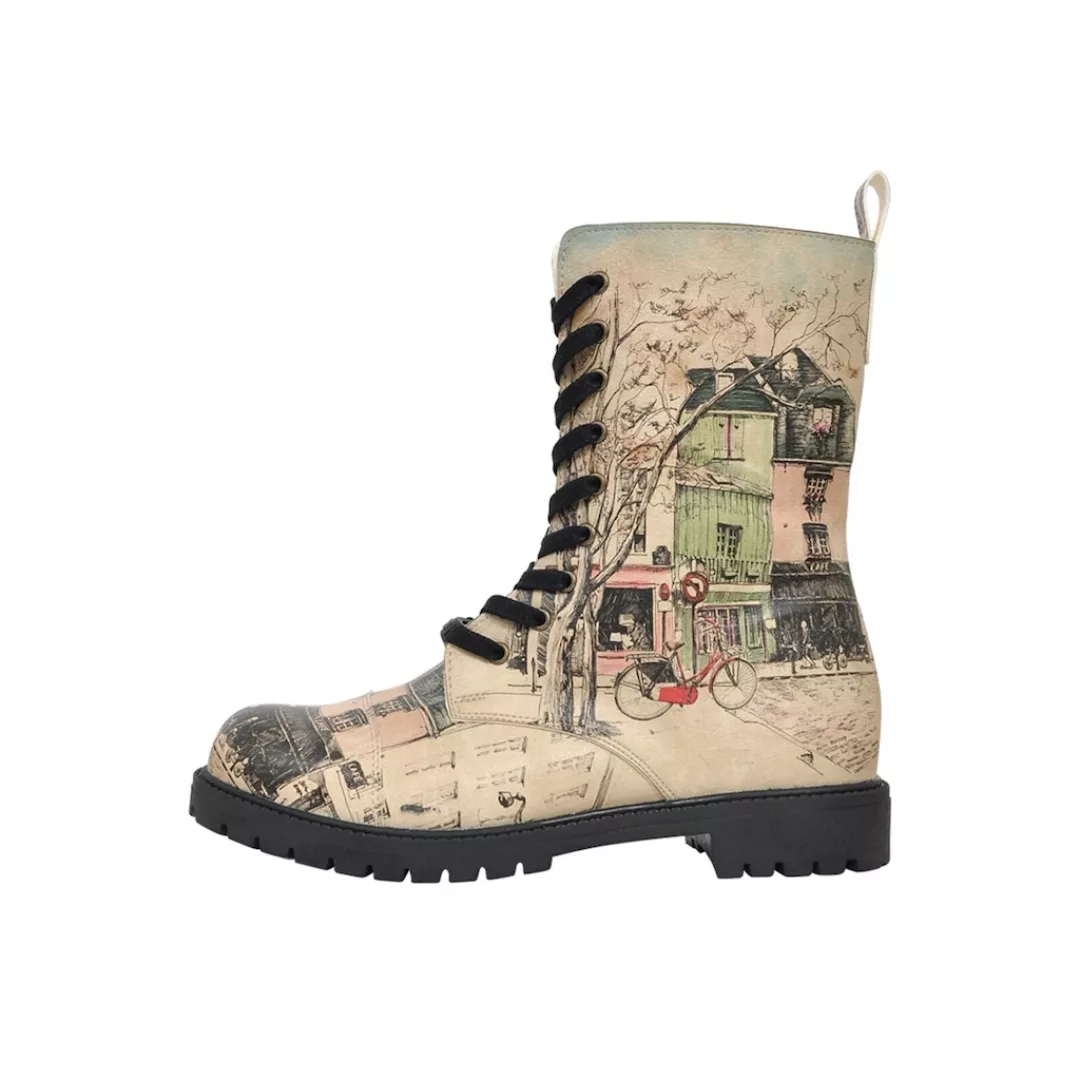 DOGO Schnürboots "Damen Zipsy Bonjour Paris Vegan Damen Stiefel / female", günstig online kaufen