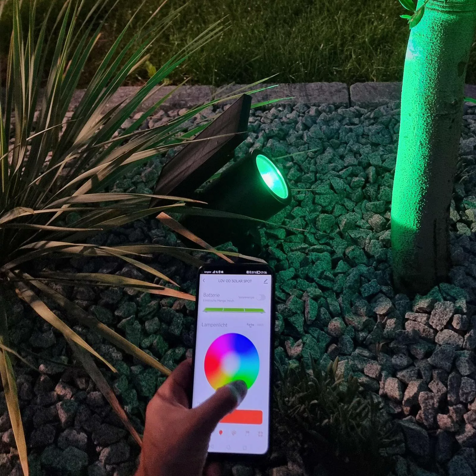 LEDVANCE SMART+ Bluetooth Solar LED-Spot, Erdspieß RGB IP44 günstig online kaufen