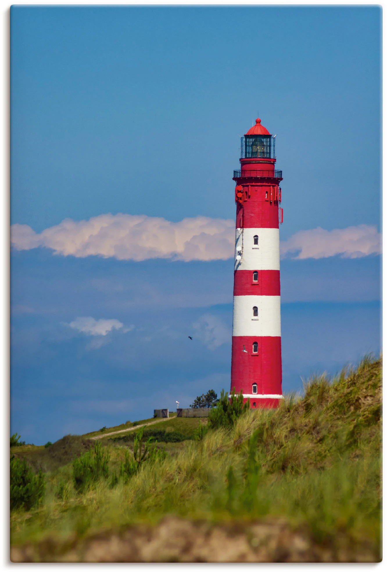 Artland Wandbild "Leuchtturm von Amrum", Gebäude, (1 St.), als Leinwandbild günstig online kaufen