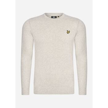 Lyle & Scott  Pullover Cotton merino crew neck jumper - light grey marl günstig online kaufen