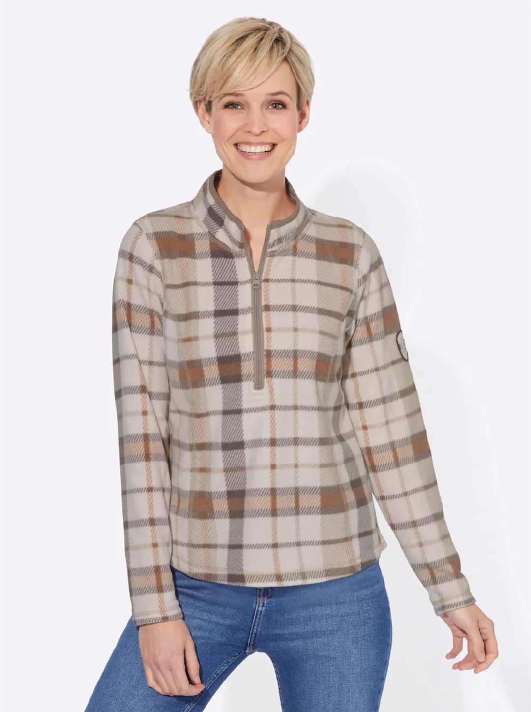 Casual Looks Fleeceshirt "Fleece-Shirt", (1 tlg.) günstig online kaufen