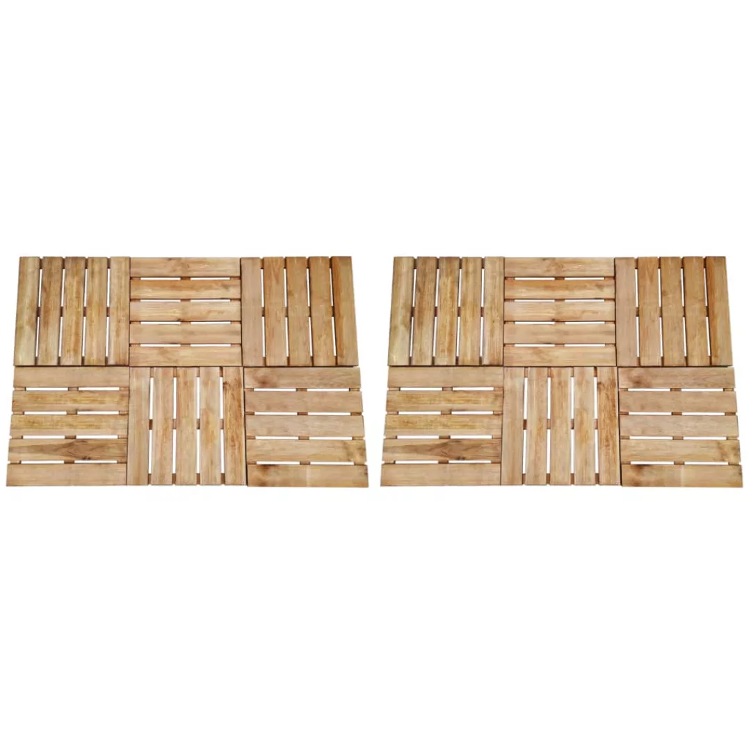 Terrassenfliesen 12 Stk. 50×50 Cm Braun Holz günstig online kaufen