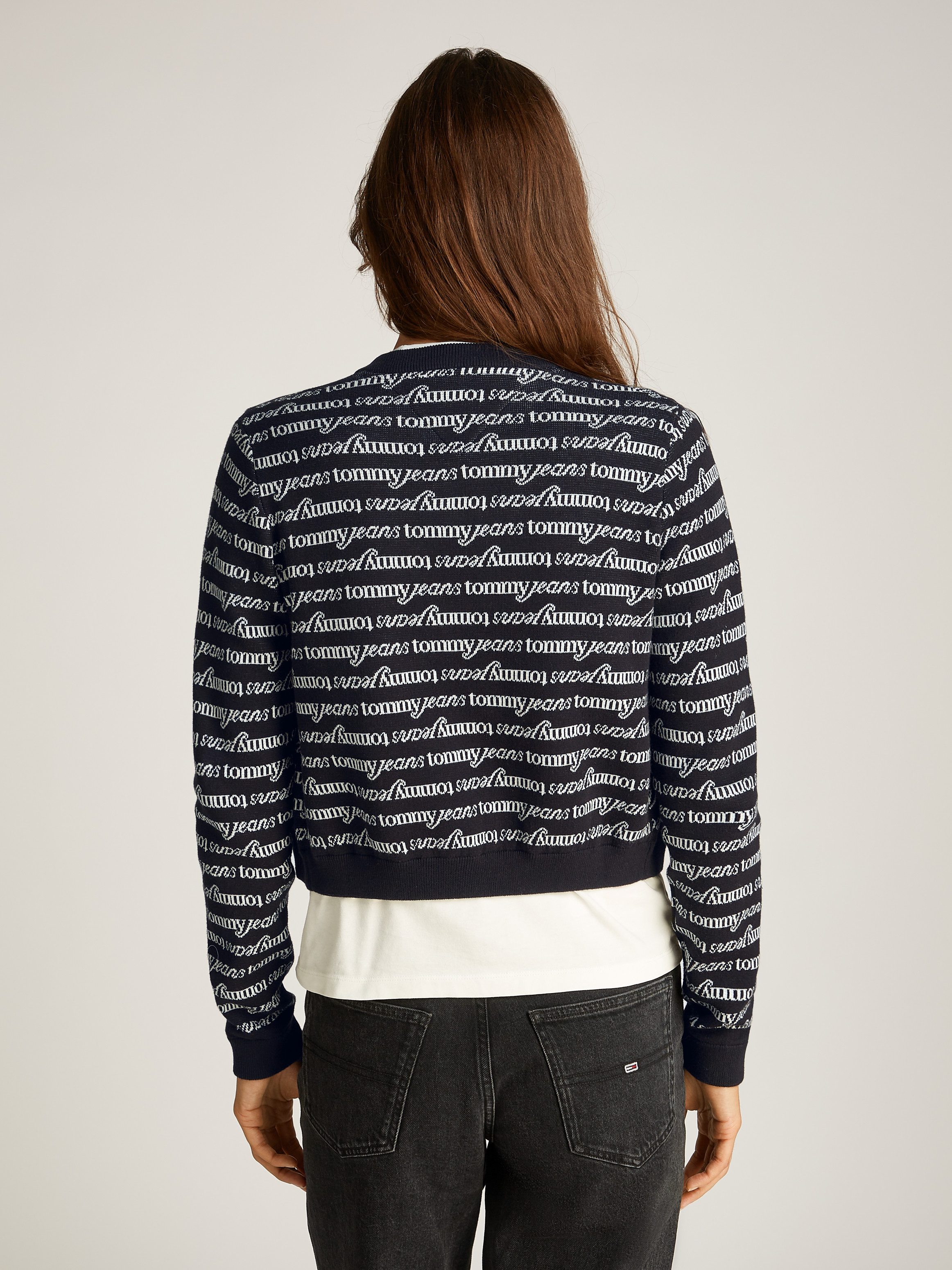 Tommy Jeans Strickjacke TJW CRP SCRIPT günstig online kaufen