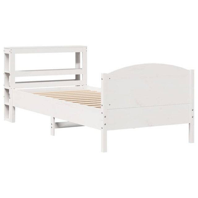 vidaXL Bett Massivholzbett ohne Matratze Weiß 75x190 cm Kiefernholz günstig online kaufen