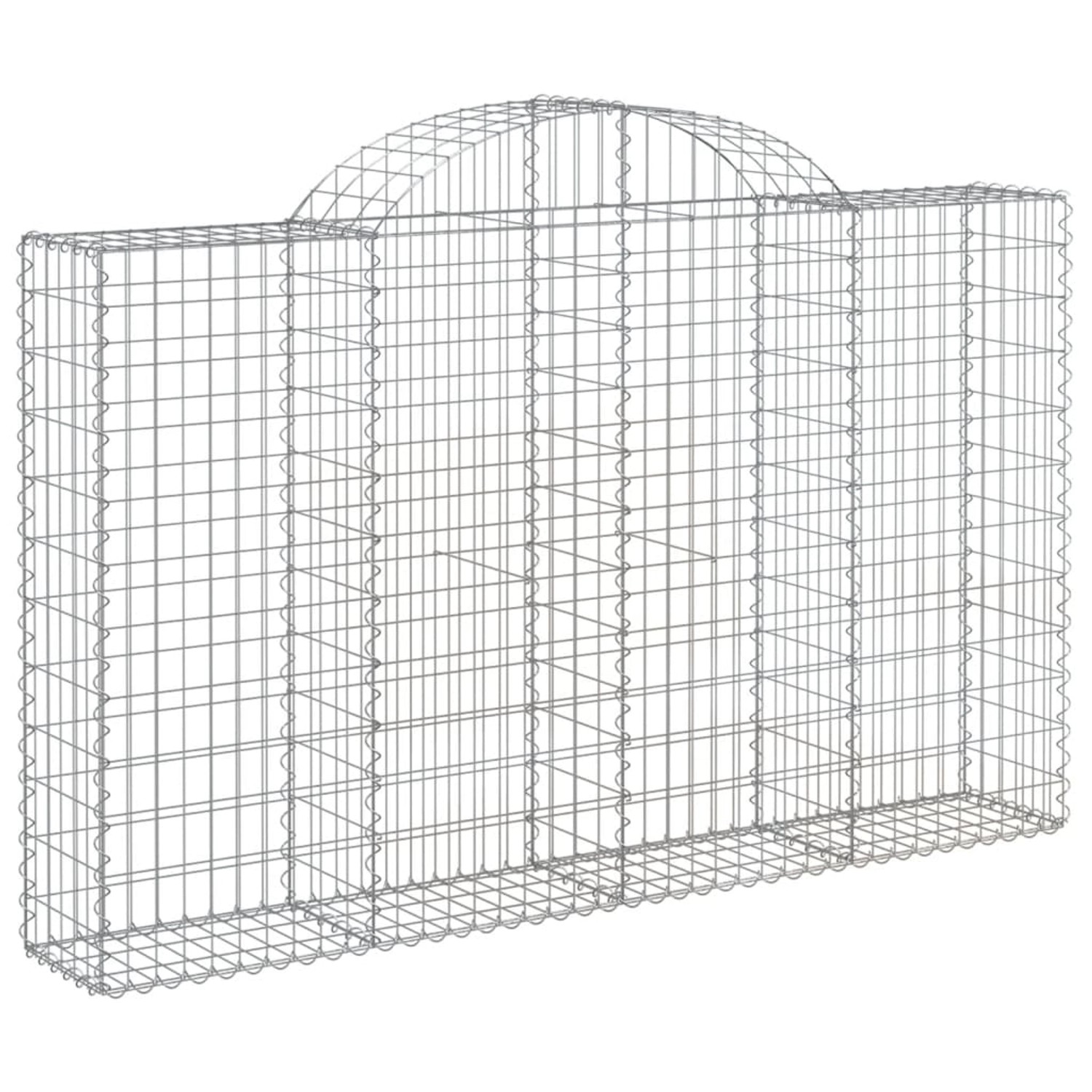 vidaXL Gabionen mit Hochbogen 20Stk 200x30x120/140cm Eisen 1666915 günstig online kaufen