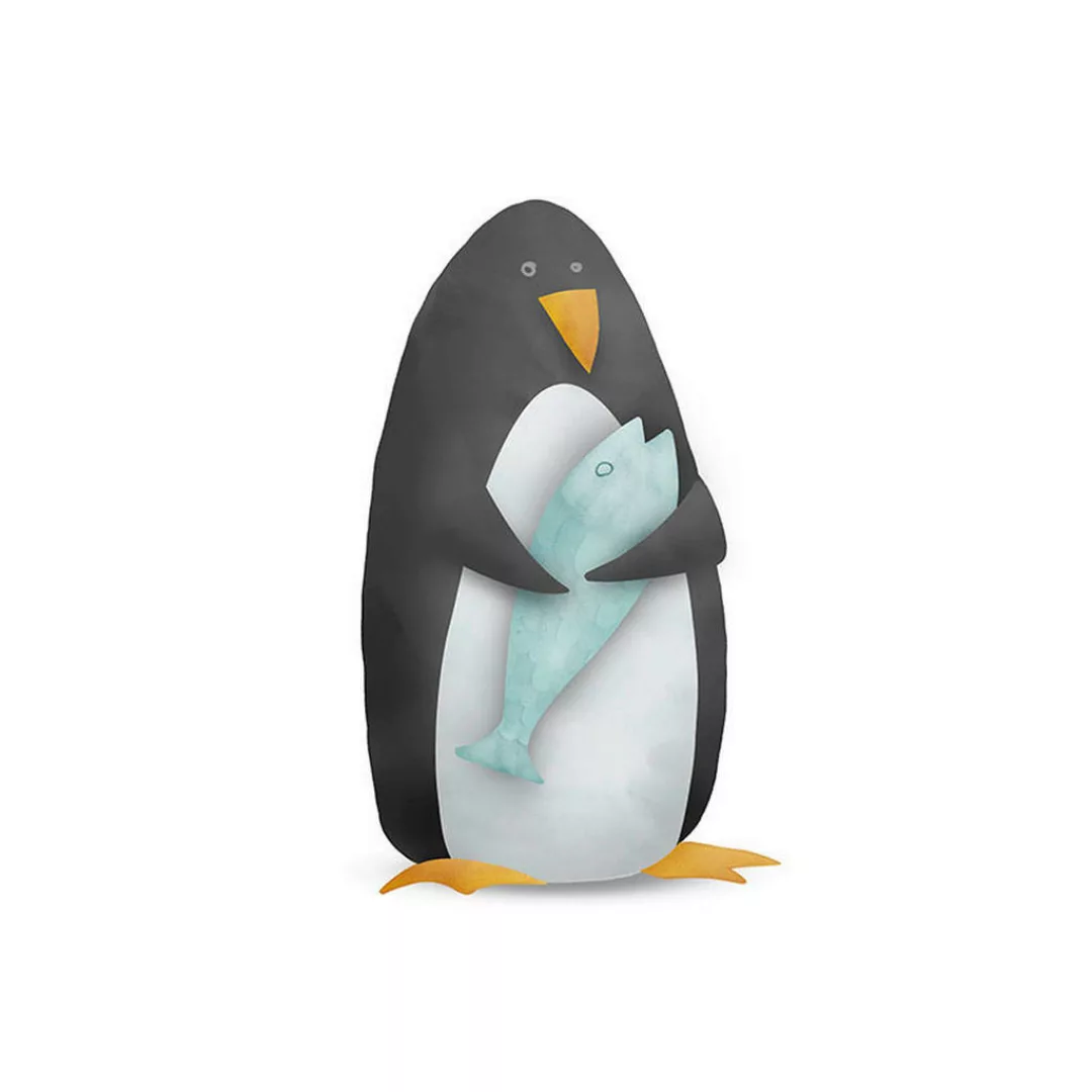 KOMAR Wandbild - Cute Animal Penguin - Größe: 50 x 70 cm mehrfarbig Gr. one günstig online kaufen