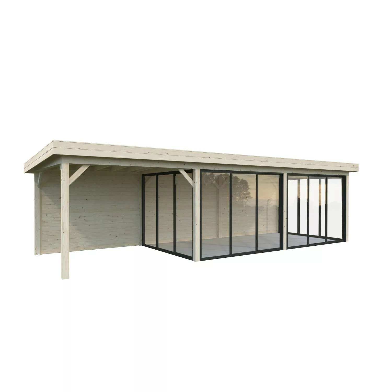 Palmako Pavillon Lenna Set 418 Slide Naturbelassen 876 cm x 300 cm FSC® günstig online kaufen