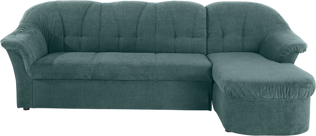 DOMO collection Ecksofa »Pegnitz, elegante Rückensteppung, komfortabel, L-F günstig online kaufen