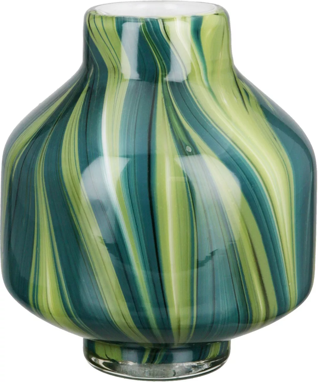 GILDE Tischvase »Verdo, Höhe ca. 16 cm«, (1 St.), dekorative Vase aus Glas, günstig online kaufen