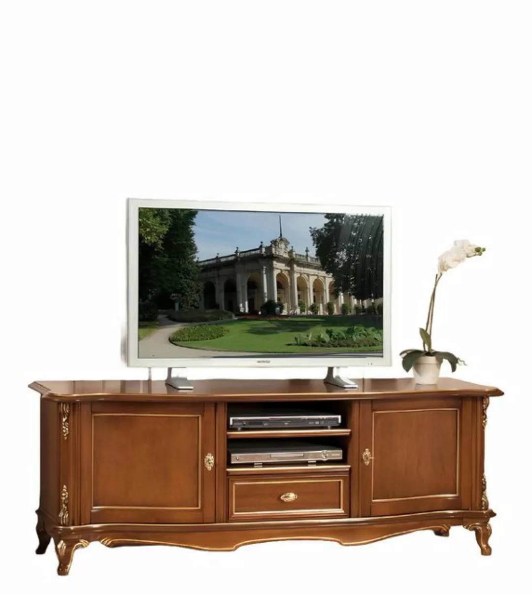 Xlmoebel TV-Schrank Fernsehschrank RTV Wohnzimmer Design Regal in Braun aus günstig online kaufen