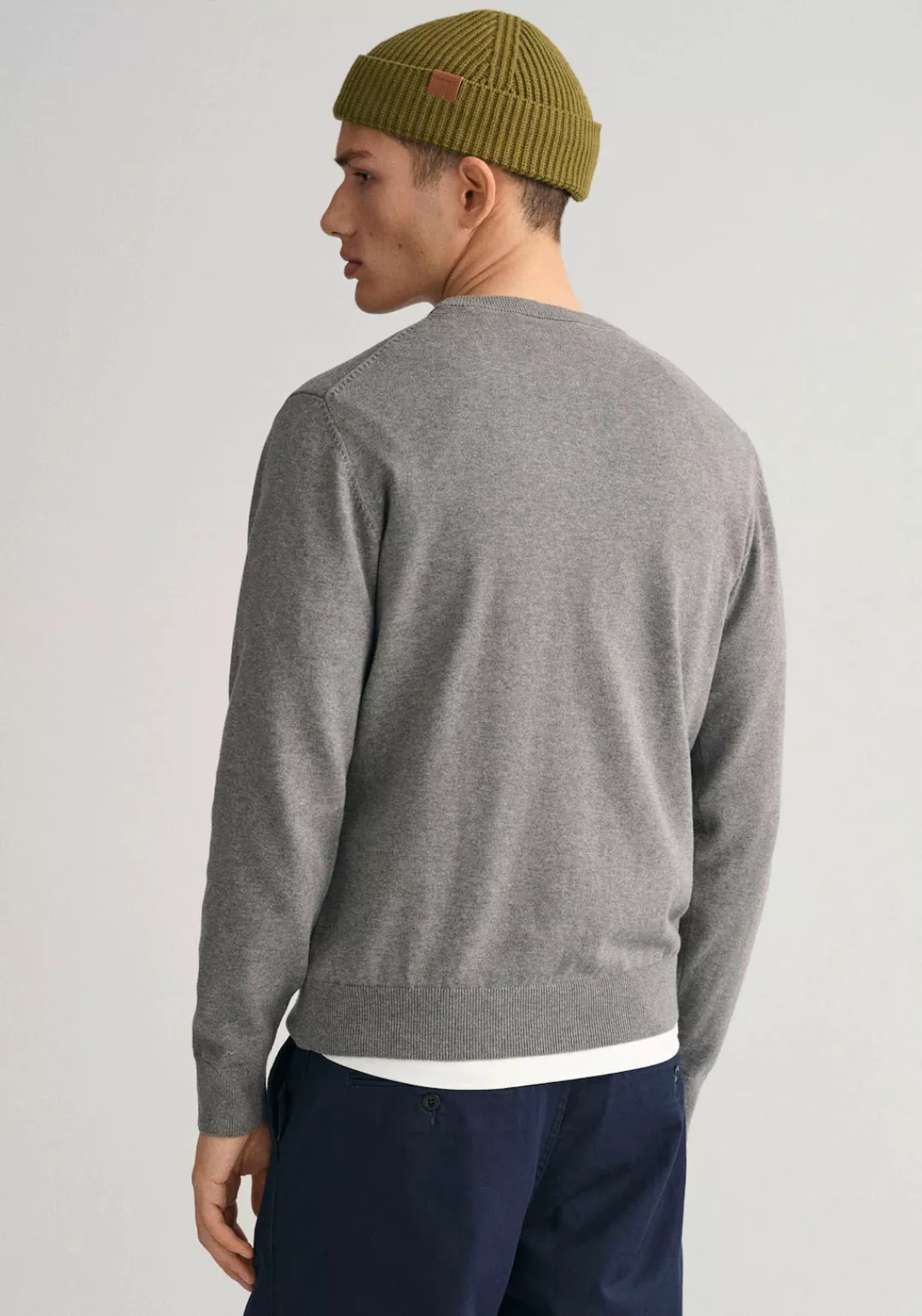 Gant Rundhalspullover CLASSIC COTTON C-NECK Premium Strickpullver aus weich günstig online kaufen