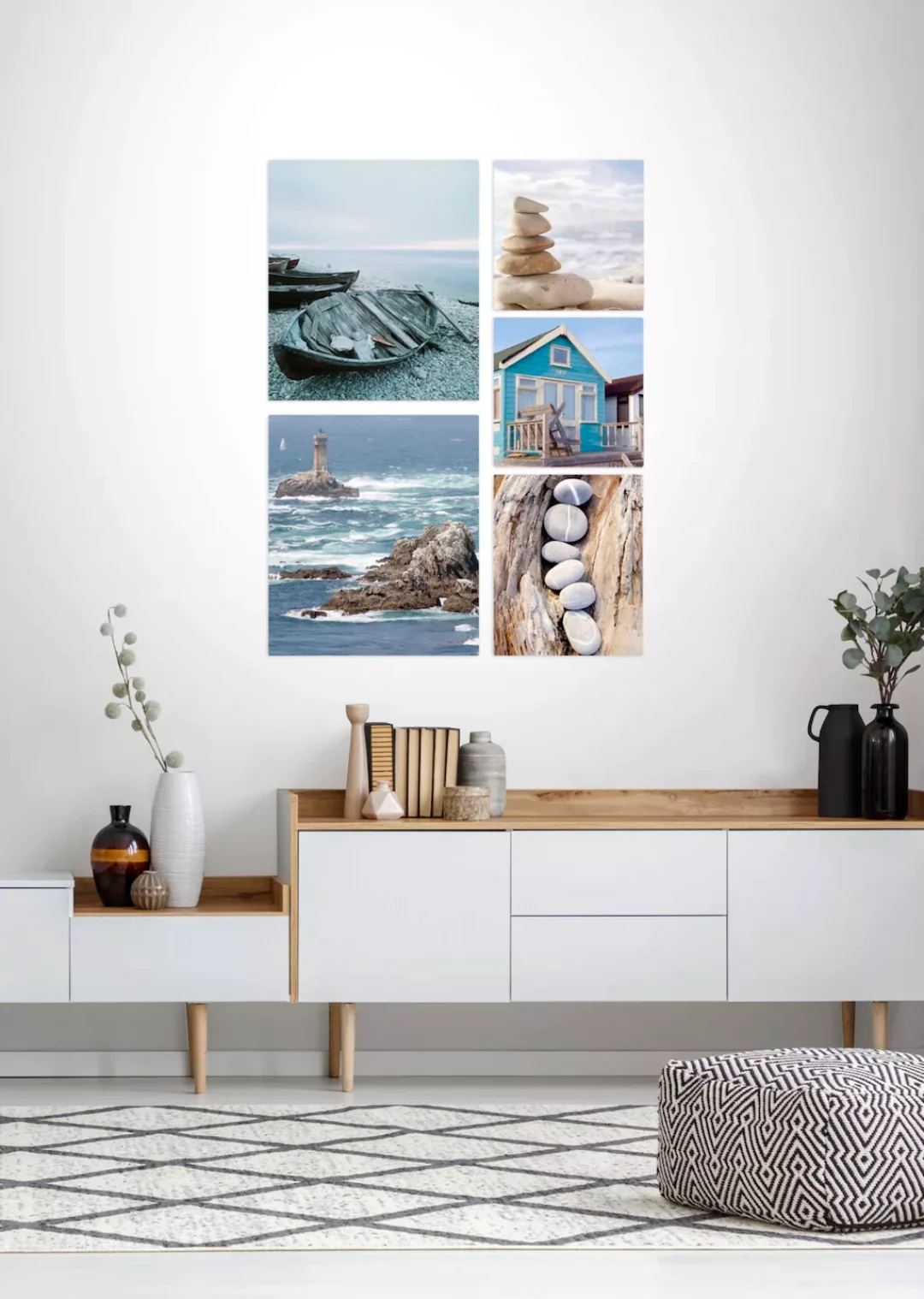 Art for the home Bild "Strand", Strand, (5 St.) günstig online kaufen