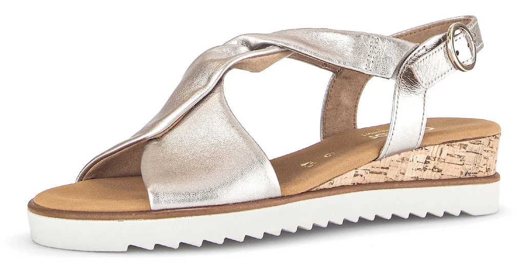 Gabor Sandalette "GENUA", Keilabsatz, Sommerschuh, Riemchensandale in Komfo günstig online kaufen