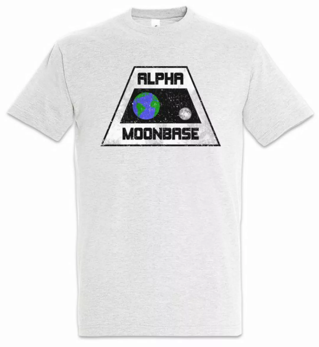 Urban Backwoods Print-Shirt Vintage Alpha Moonbase Logo Herren T-Shirt Mond günstig online kaufen