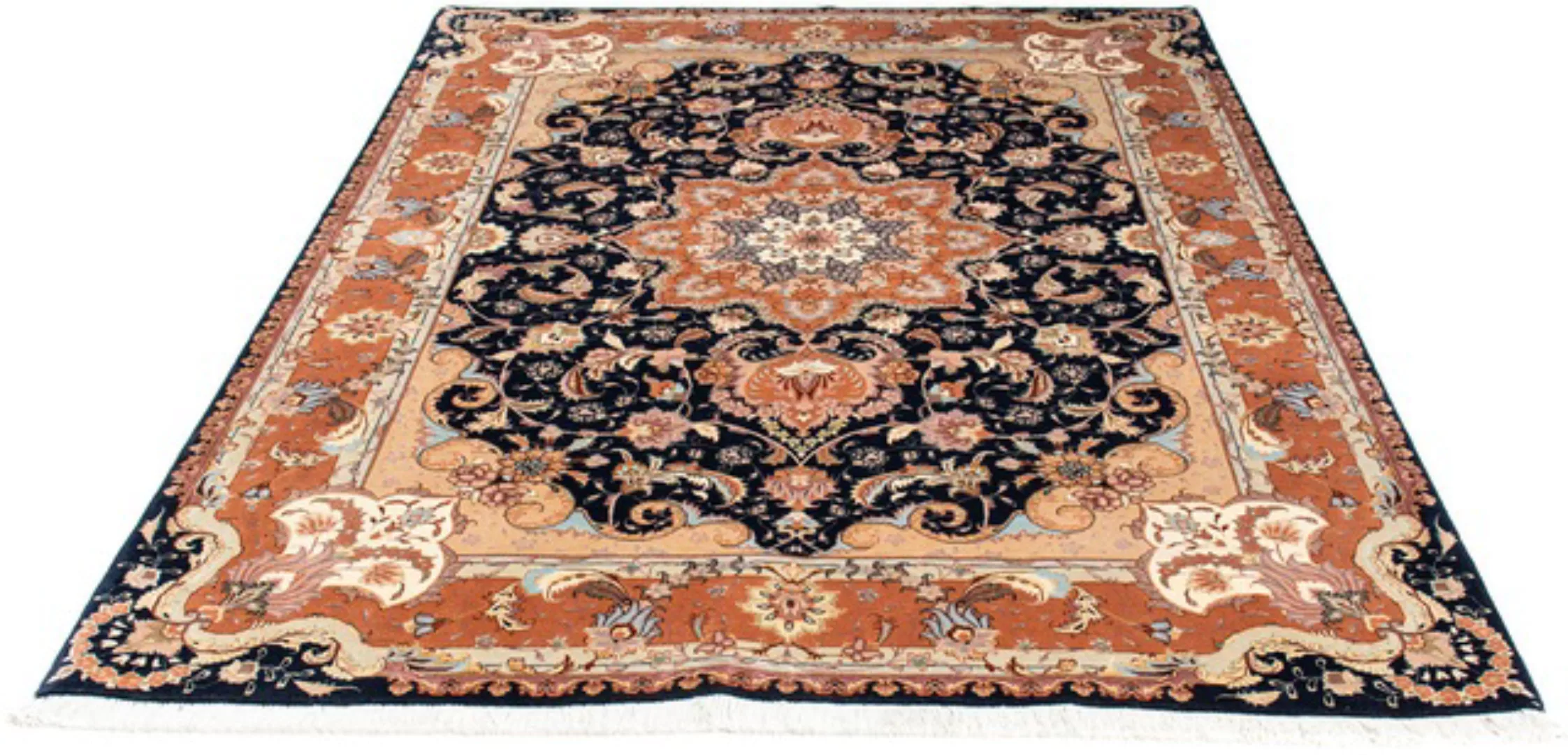 morgenland Orientteppich »Perser - Täbriz - Royal - 200 x 155 cm - dunkelbl günstig online kaufen