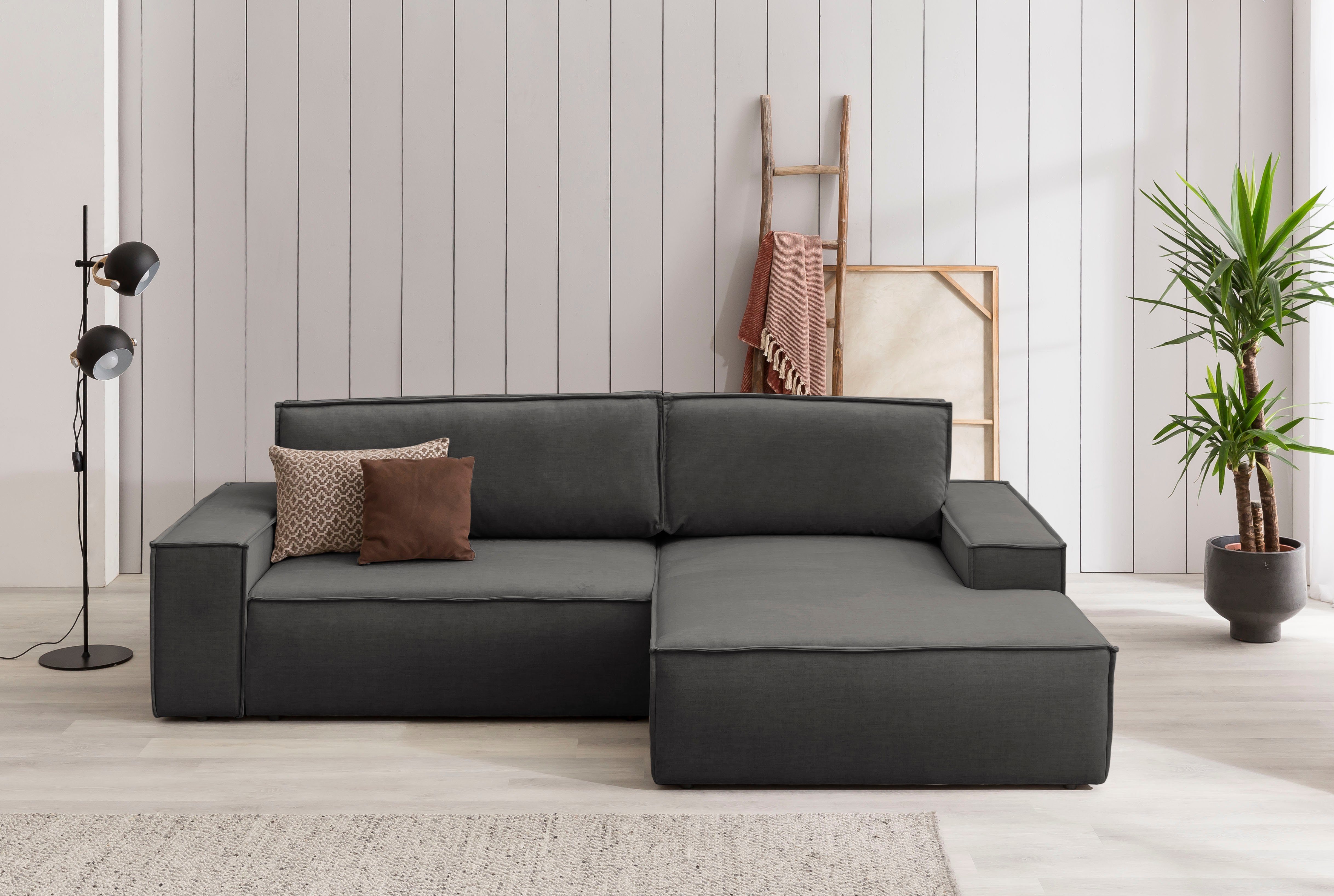 Home affaire Ecksofa SHERWOOD Schlafsofa 267 günstig online kaufen