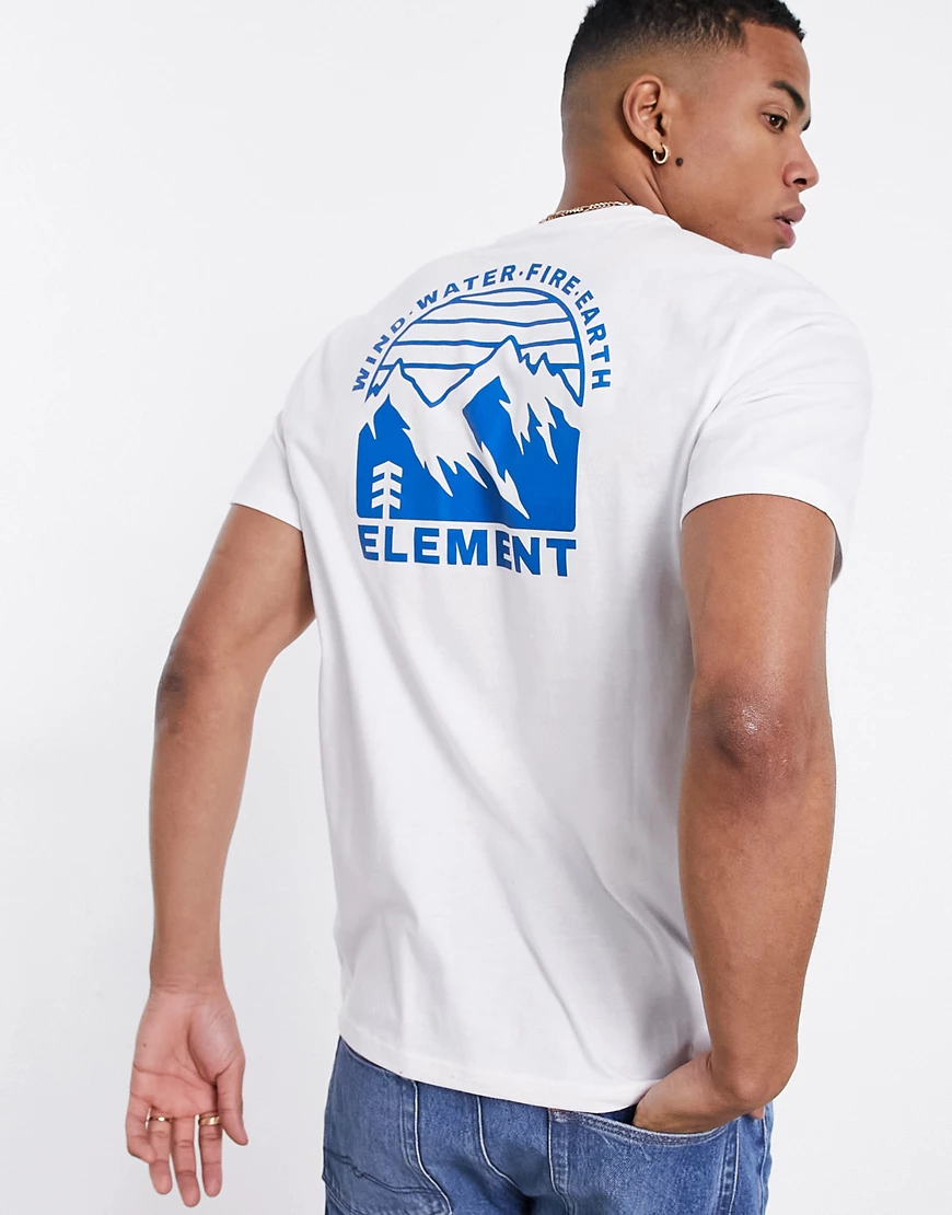 Element – Foxwood – T-Shirt in Weiß günstig online kaufen