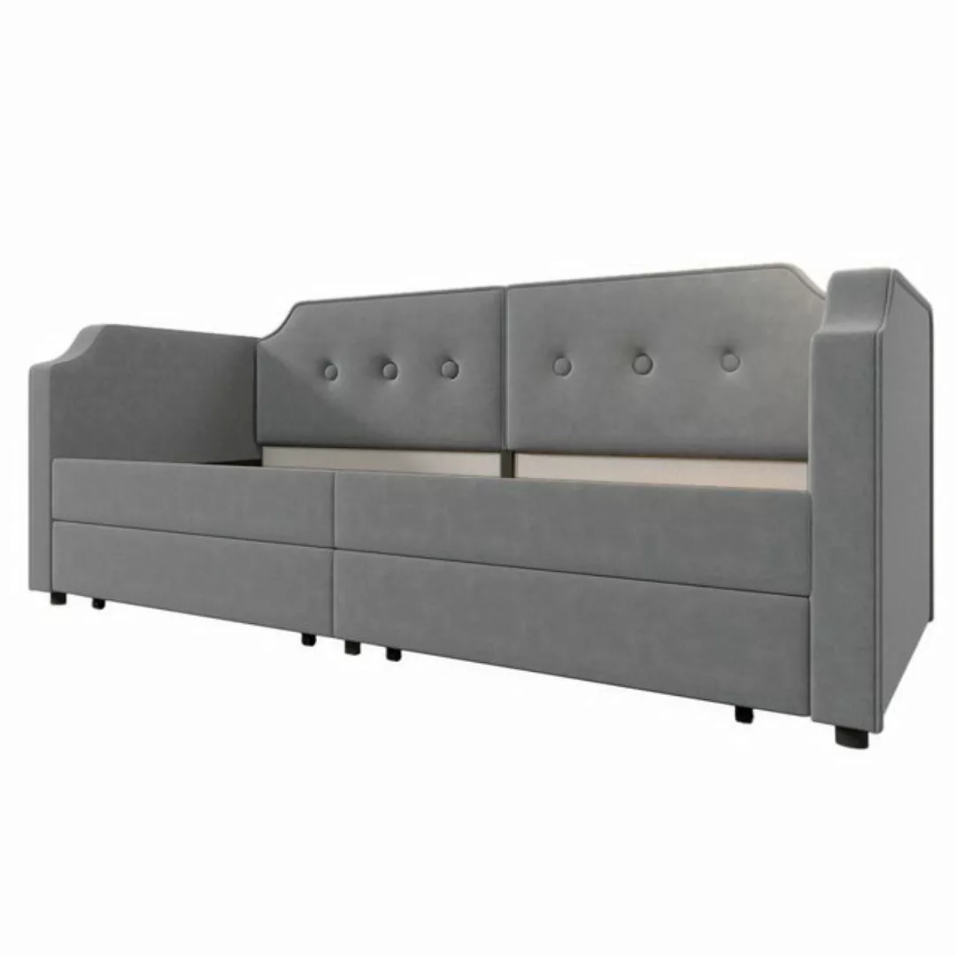 MODFU Daybett Sofa mit Unterbett (Tagesbett,Polsterbett), mit Lattenrost, 2 günstig online kaufen