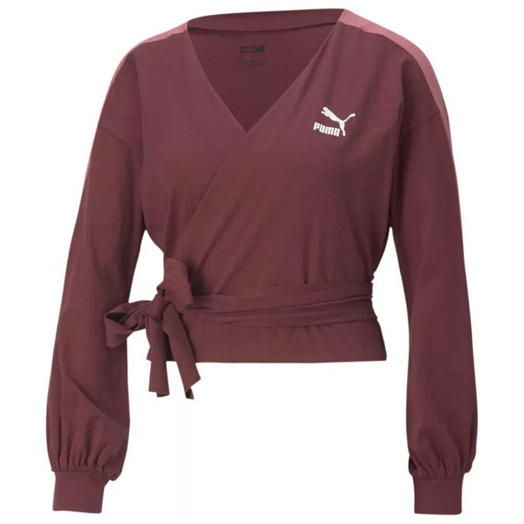 Puma Select Classics Wrap Langarm-t-shirt S Burgundy günstig online kaufen
