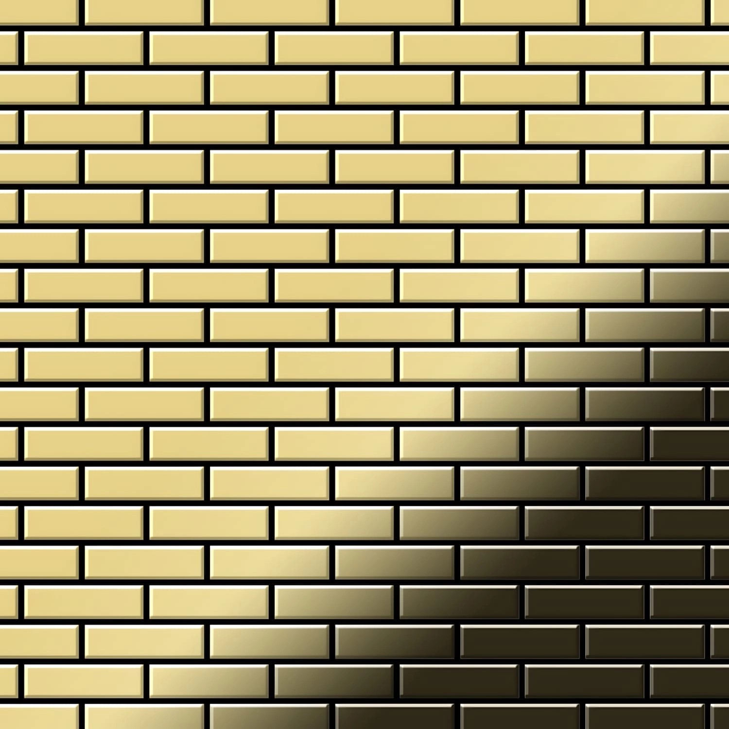ALLOY Mosaik Fliese Massiv Metall Messing Gewalzt Gold 1,6mm Stark Pk-bm 1 günstig online kaufen