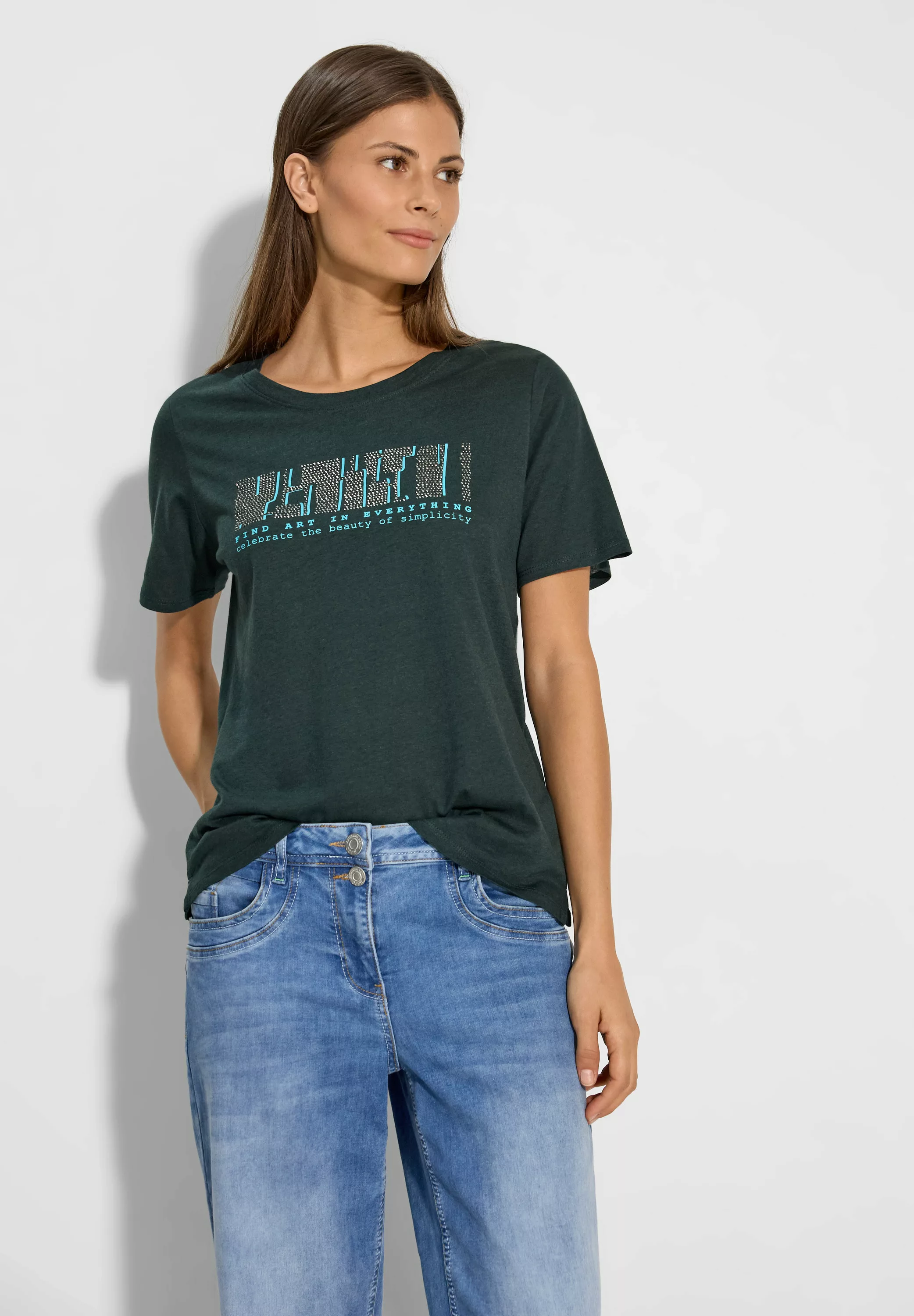 Cecil T-Shirt mit Glitzer-Details günstig online kaufen