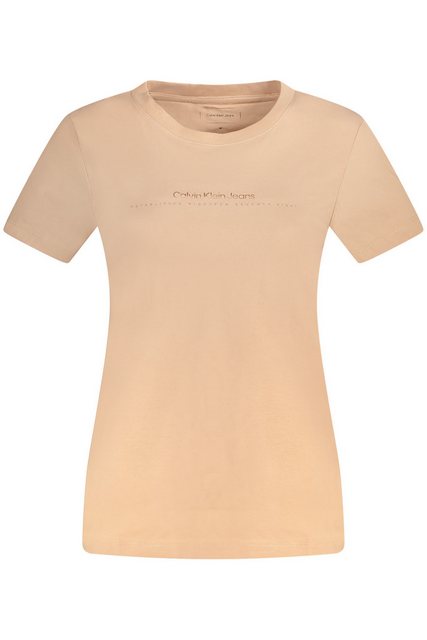 Calvin Klein Jeans T-Shirt Stylisches Damen Kurzarm T-Shirt Rosa mit Print günstig online kaufen