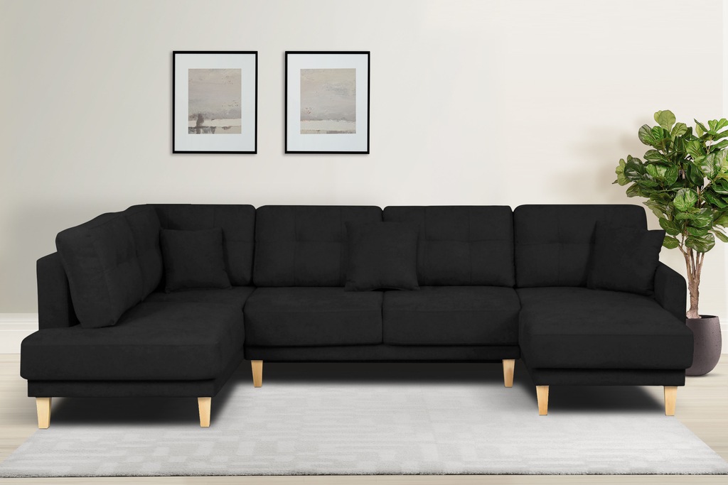 Home affaire Wohnlandschaft "TRIPLO U-Form wahlweise mit Schlaffunktion, B/ günstig online kaufen