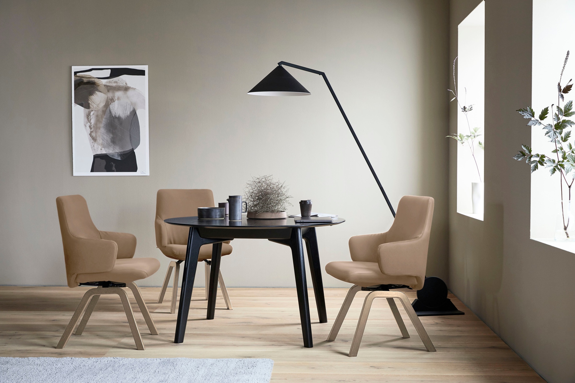 Stressless Polsterstuhl "Laurel", Microfaser DINAMICA, Low Back mit Armlehn günstig online kaufen