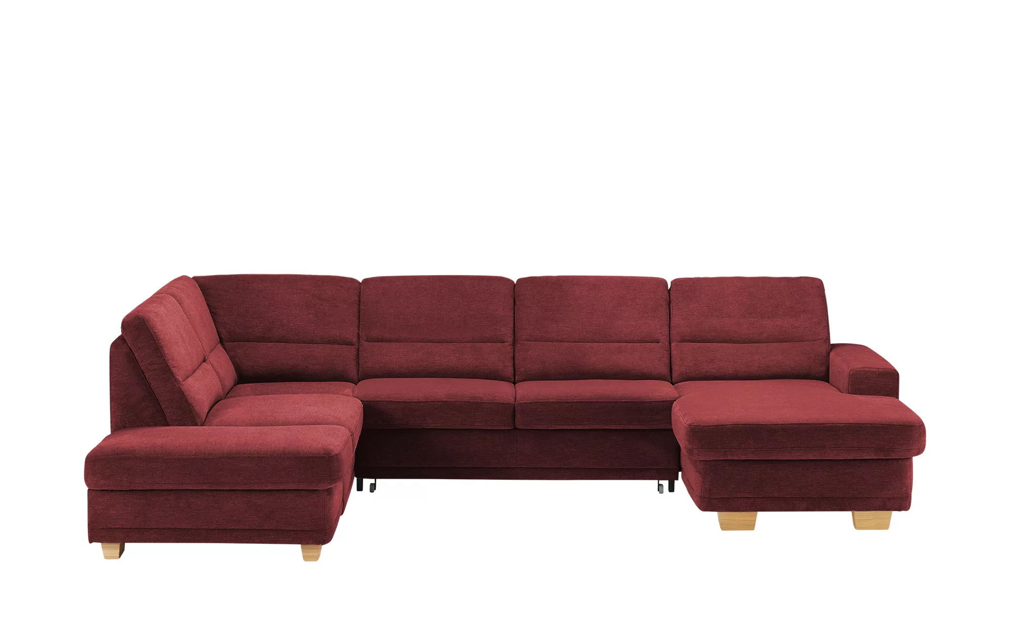 meinSofa Wohnlandschaft aus Mikrofaser Marc ¦ rot ¦ Maße (cm): B: 311 H: 85 günstig online kaufen