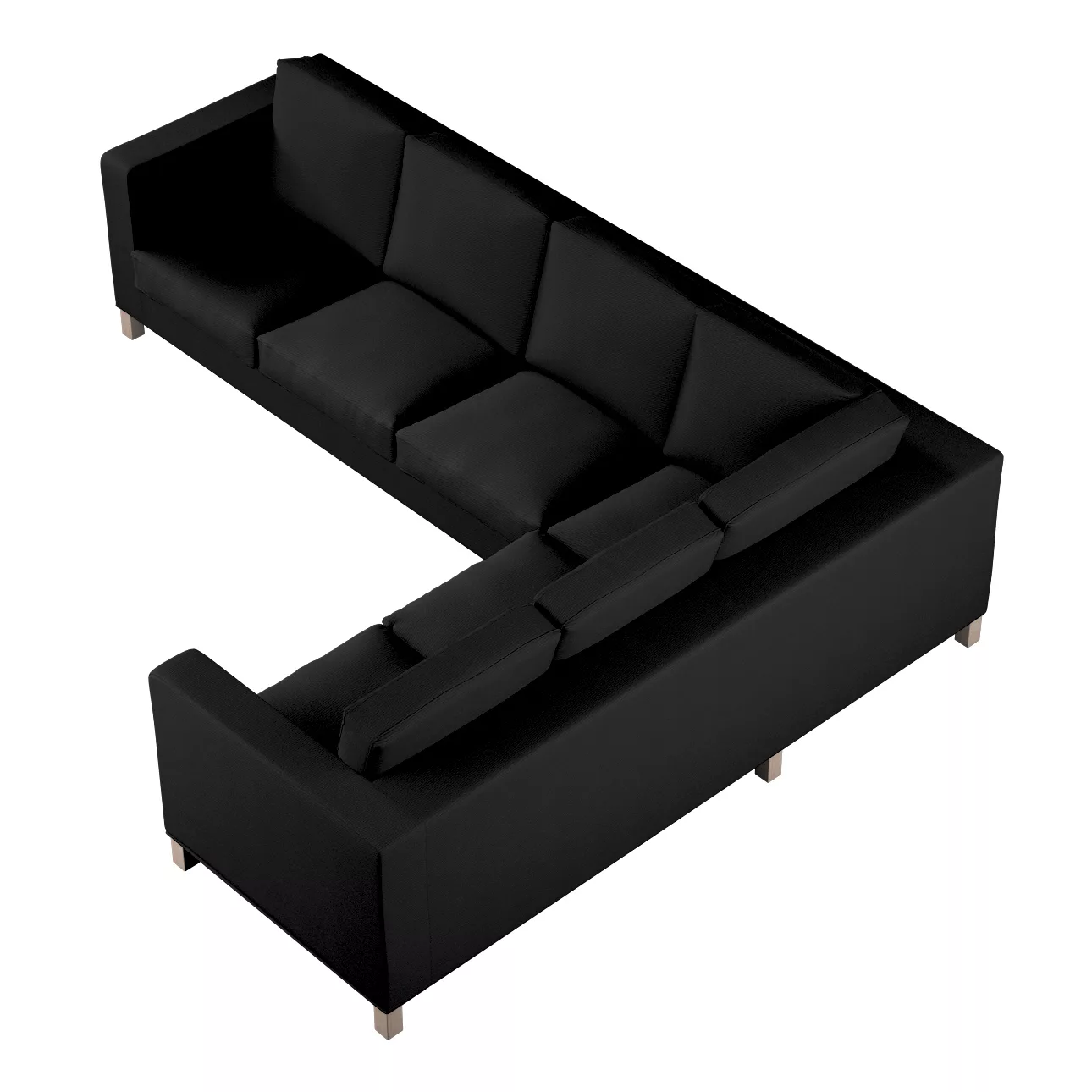 Bezug für Karlanda Sofa Ecke links, schwarz, 36cm x 30cm x 50cm, Etna (705- günstig online kaufen