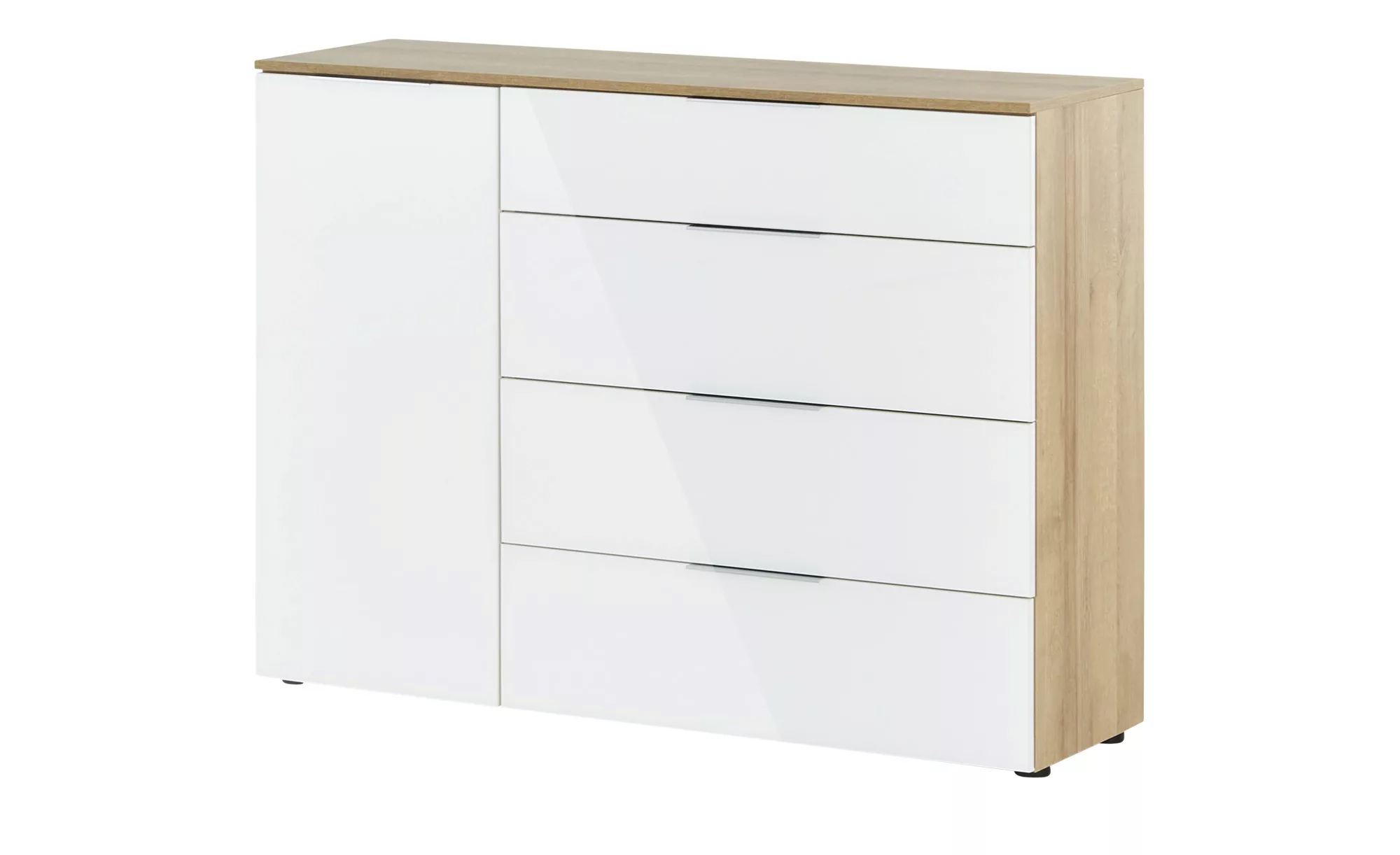 Sideboard  Vitreo ¦ weiß ¦ Maße (cm): B: 135,3 H: 99,8 T: 40 Kommoden & Sid günstig online kaufen