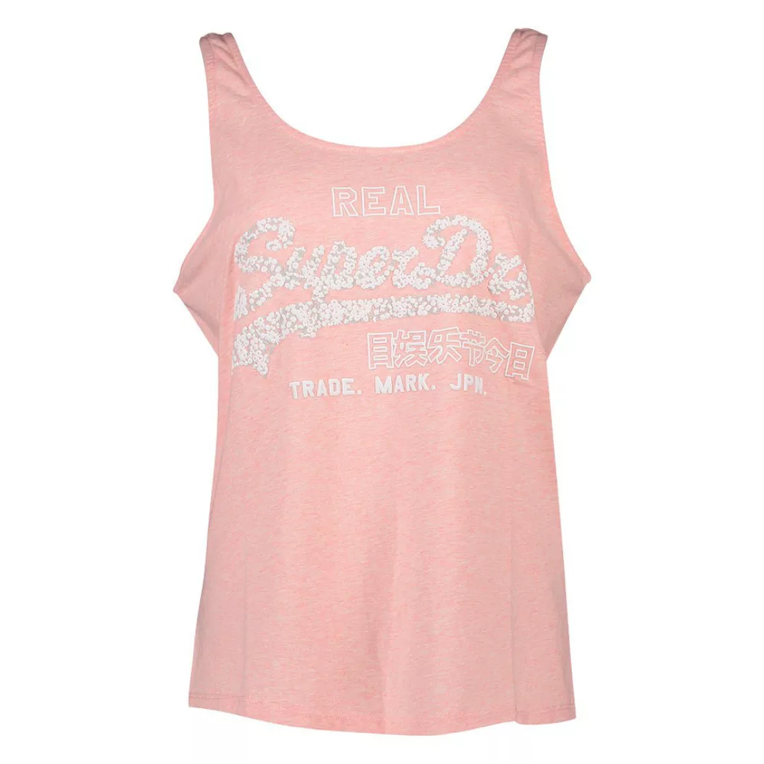 Superdry Vintage Logo Floral Infill Classic Ärmelloses T-shirt S Soft Pink günstig online kaufen