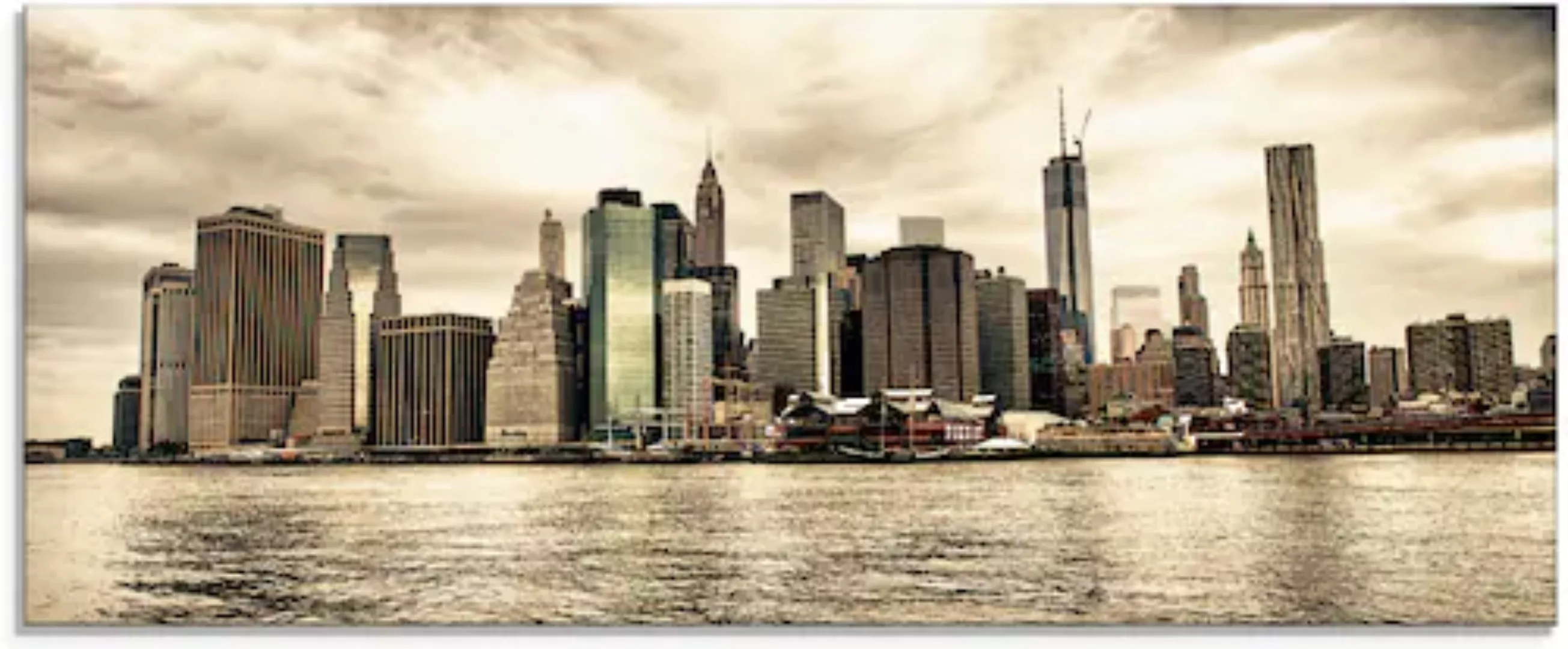 Artland Glasbild »Lower Manhattan Skyline«, Amerika, (1 St.), in verschiede günstig online kaufen