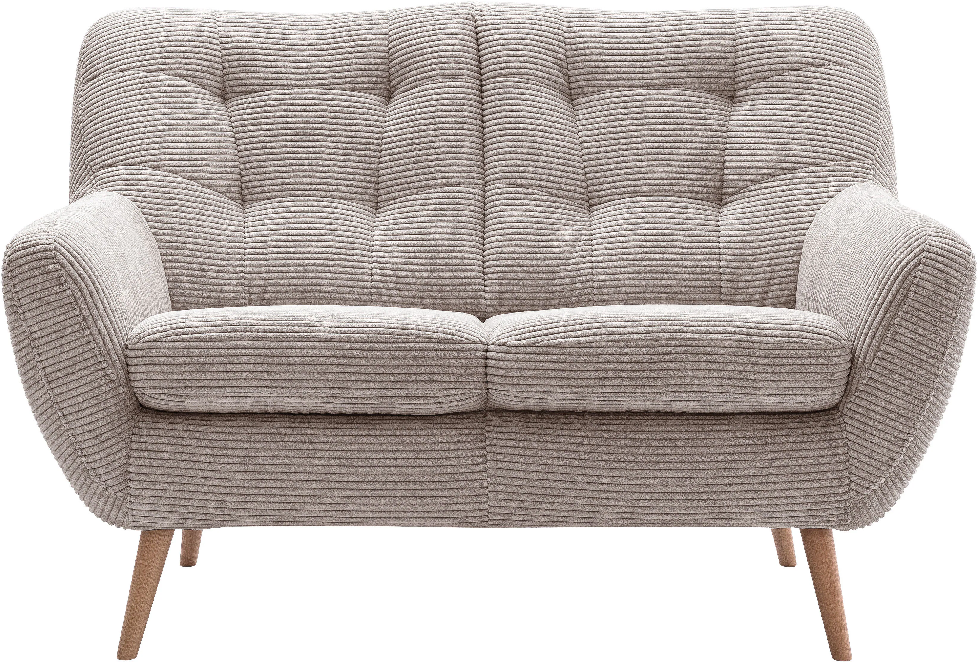 exxpo - sofa fashion 2-Sitzer "Scandi, bequem, aufwendige Rückenpolsterung günstig online kaufen