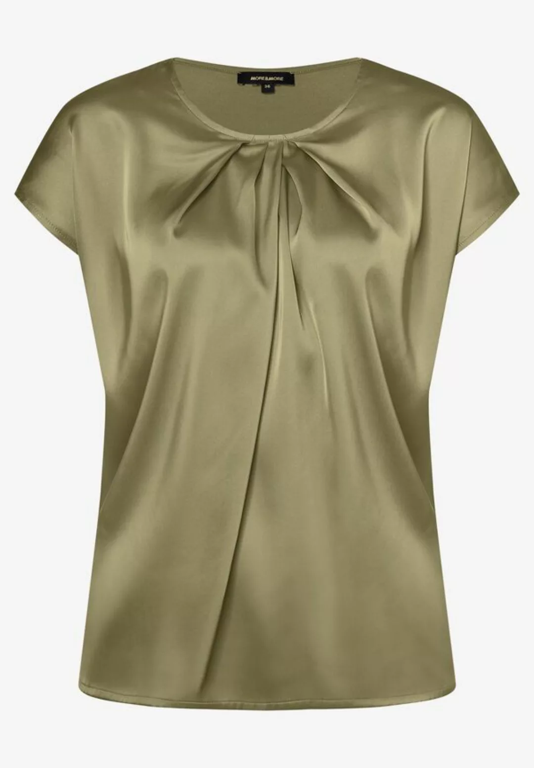 Shirt mit Satinfront, soft reed green, Sommer-Kollektion günstig online kaufen