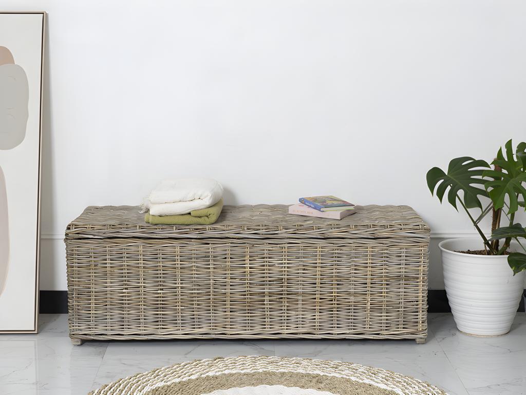 Koffer zur Aufbewahrung GAO - Kabu - L130 x T45 x H44 cm - Grau günstig online kaufen