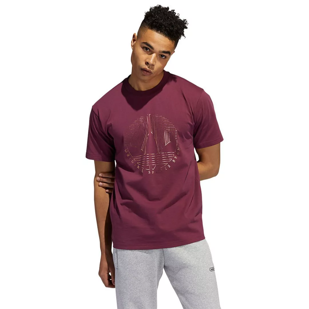 Adidas Originals Deco Trefoil Kurzarm T-shirt S Victory Crimson günstig online kaufen