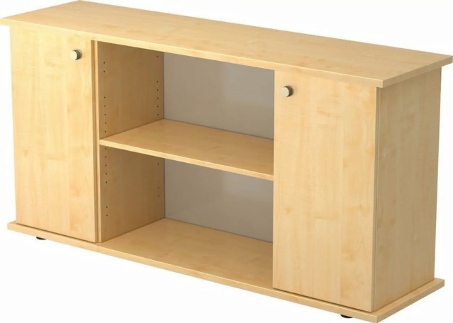 Aktenschrank Sideboard SB 2OH 2 Türen BxTxH 166,1x44,8x84cm Griff SG Ahorn/ günstig online kaufen