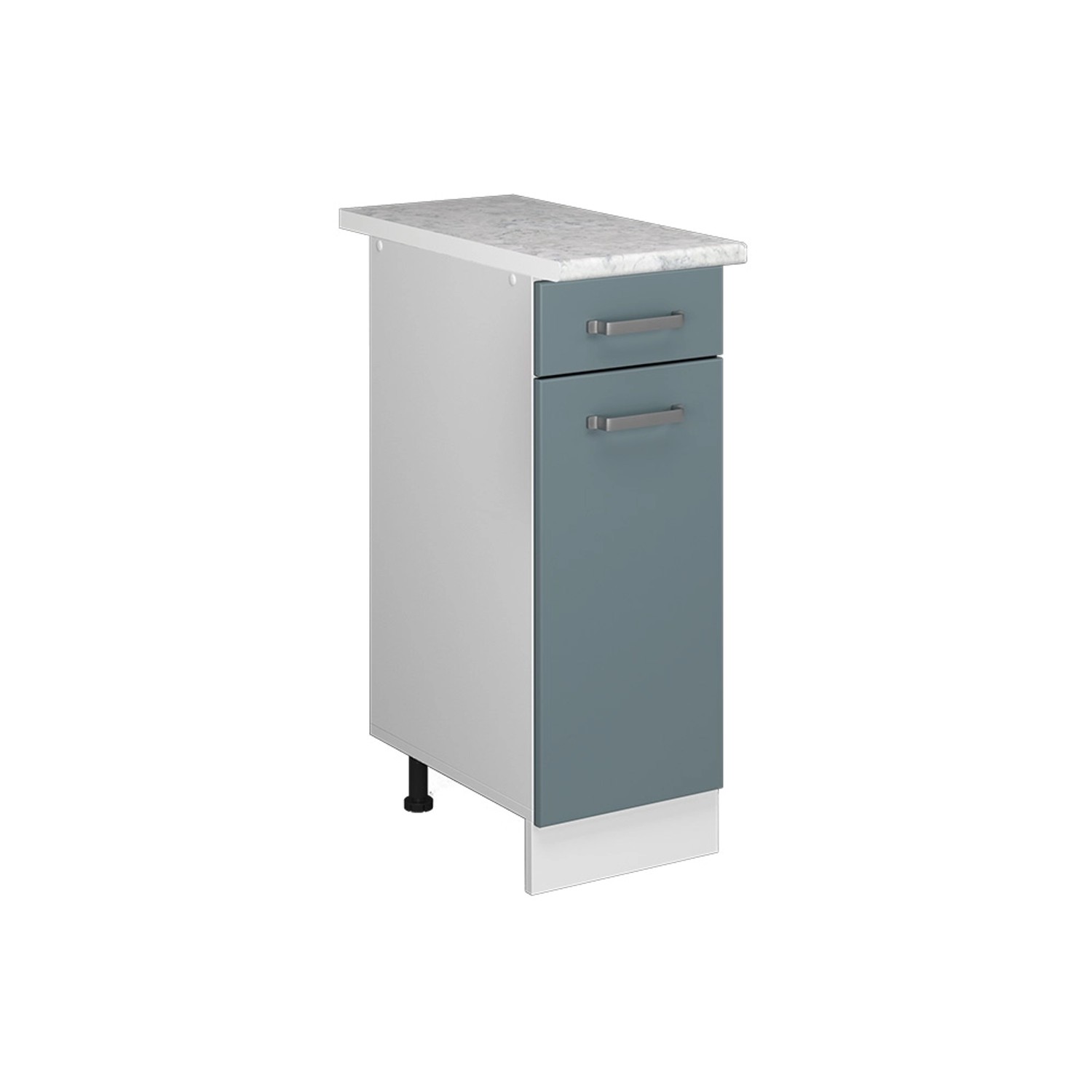 Vicco Unterschrank R-Line, Blau-Grau/Weiß, 30 cm, günstig online kaufen