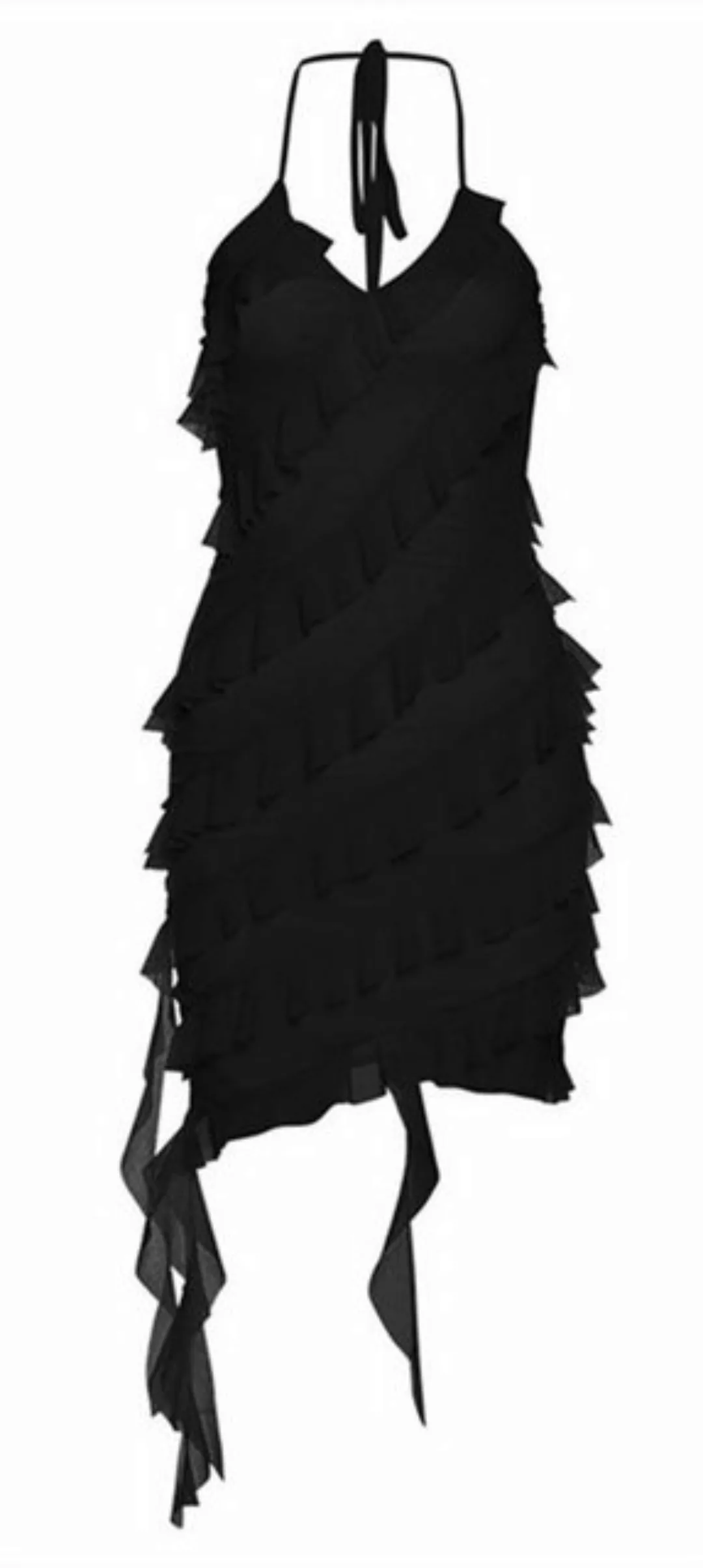 ZWY Dirndl Einfarbiges schmales Kleid mit unregelmäßigem Neckholder Eleganz günstig online kaufen
