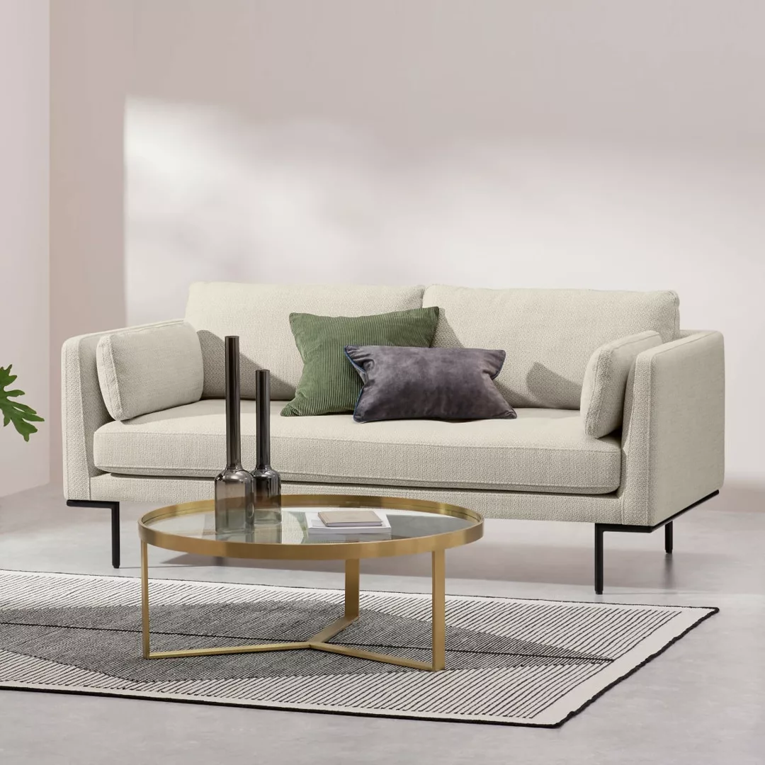 Harlow grosses 2-Sitzer Sofa, Haferbeige - MADE.com günstig online kaufen