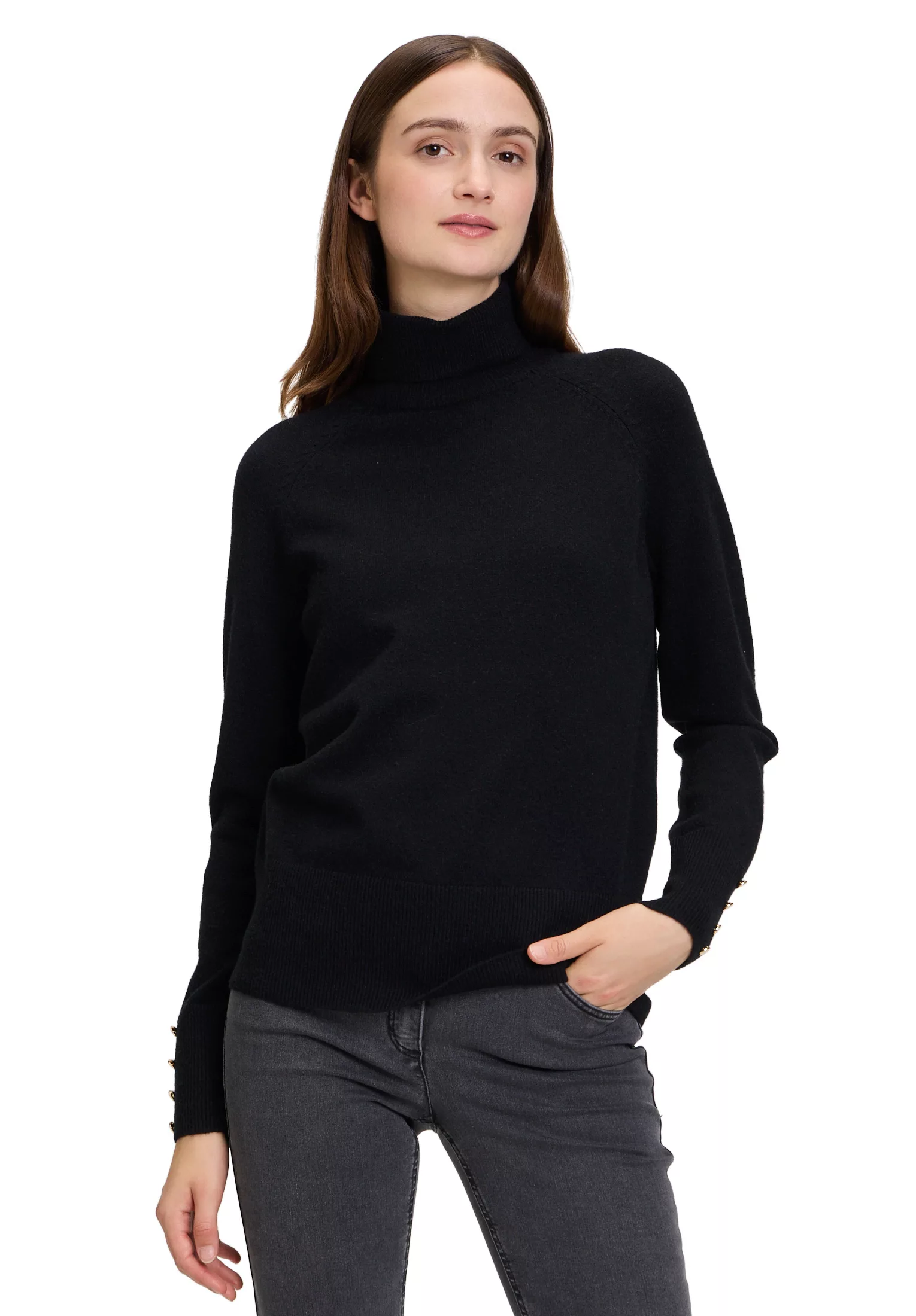 Betty Barclay Strickpullover "Betty Barclay Rollkragenpullover mit Knöpfen" günstig online kaufen