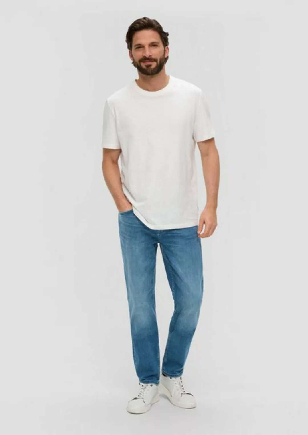 s.Oliver Stoffhose Jeans Nelio / Slim Fit / Mid Rise / Slim Leg Blende günstig online kaufen