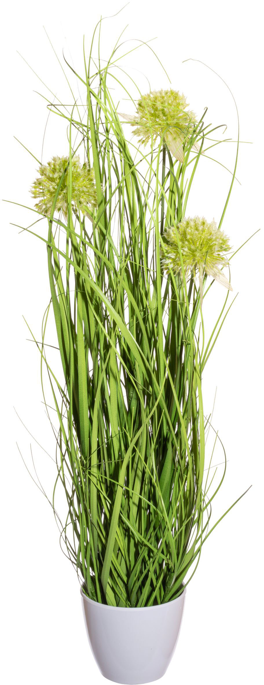 Creativ green Kunstgras "Grasbusch mit Allium" günstig online kaufen