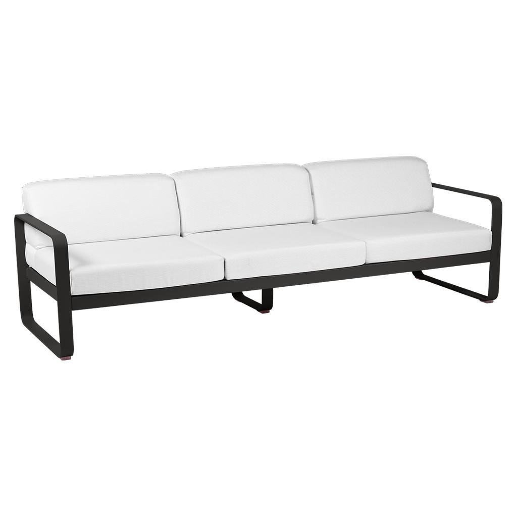 Bellevie 3-Sitzer Lounge-Sofa 42 Lakritze 81 Grauweiß günstig online kaufen