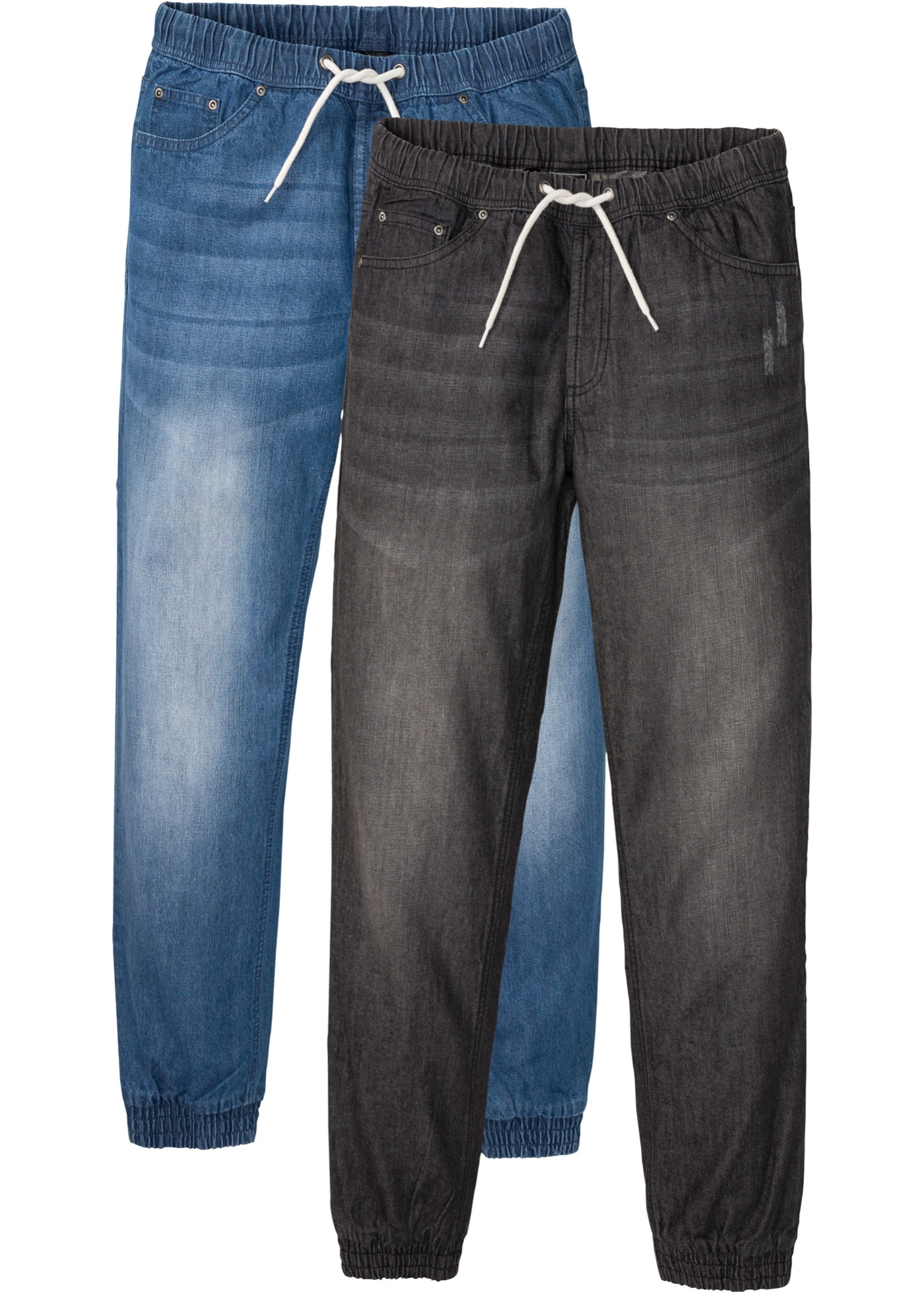 Regular Fit Schlupfjeans, Straight (2er Pack) günstig online kaufen