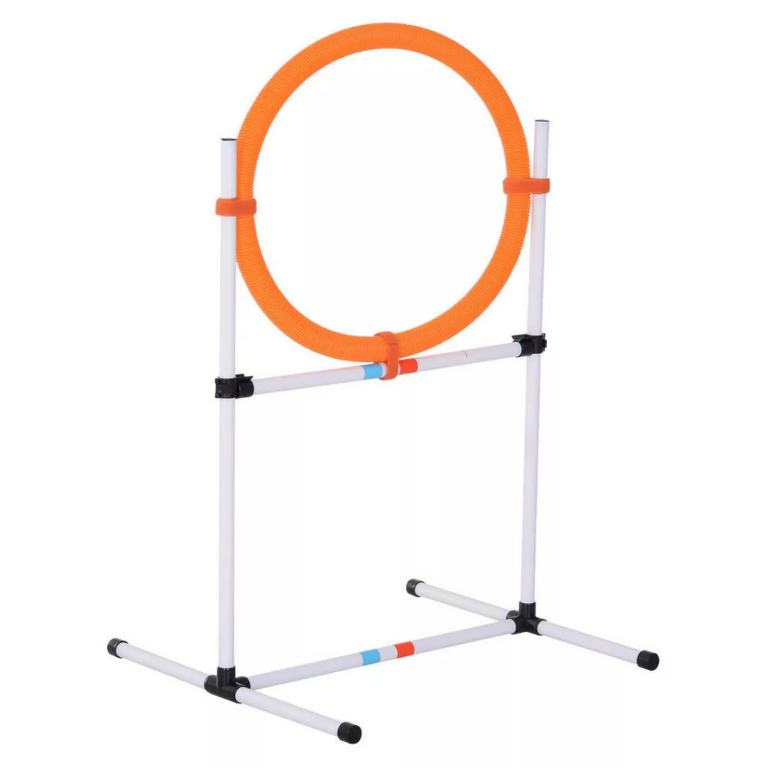 PawHut Hundetrainingsset mit Springring orange/weiß günstig online kaufen