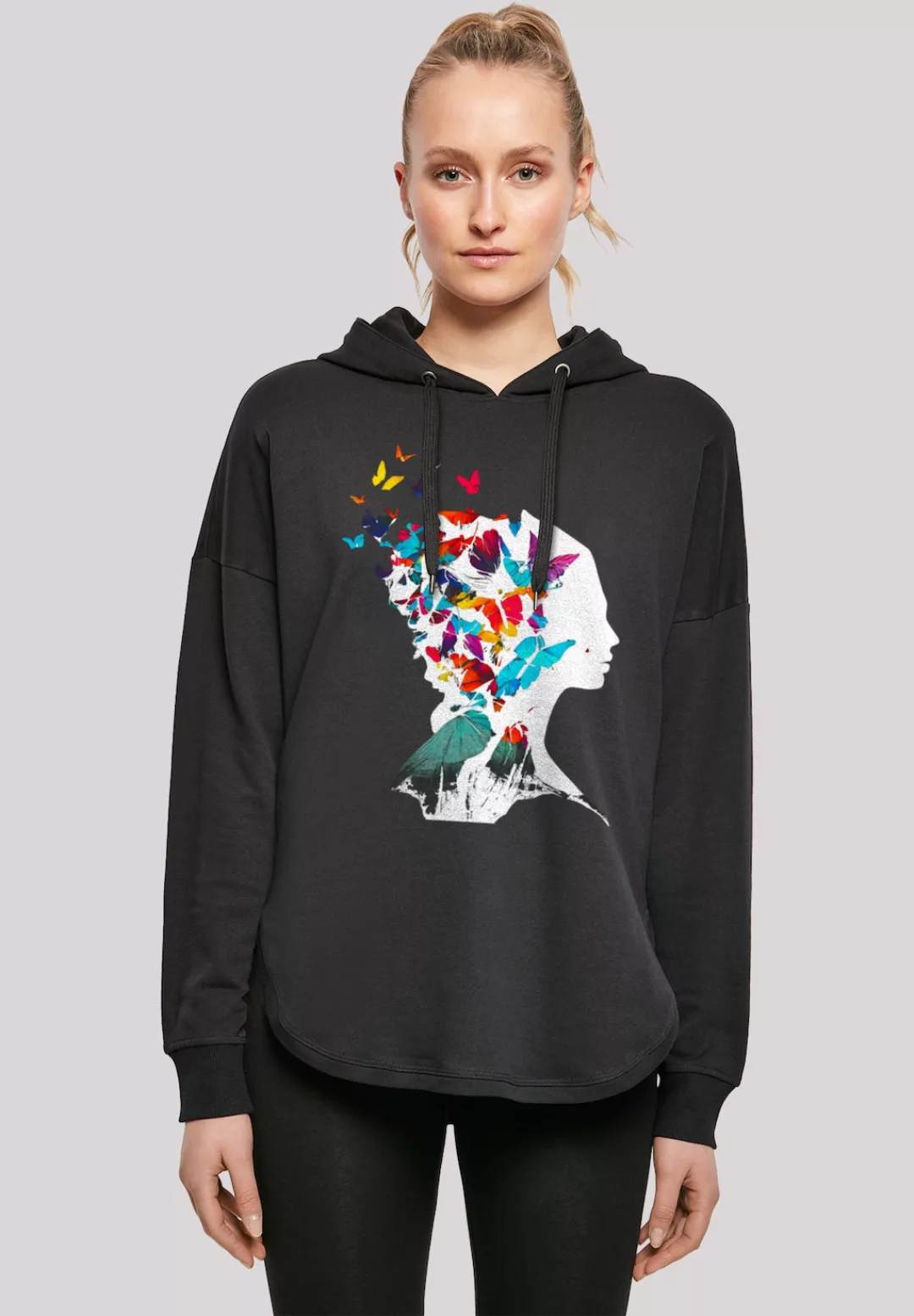 F4NT4STIC Kapuzenpullover "Schmetterling Silhouette OVERSIZE HOODIE", Print günstig online kaufen